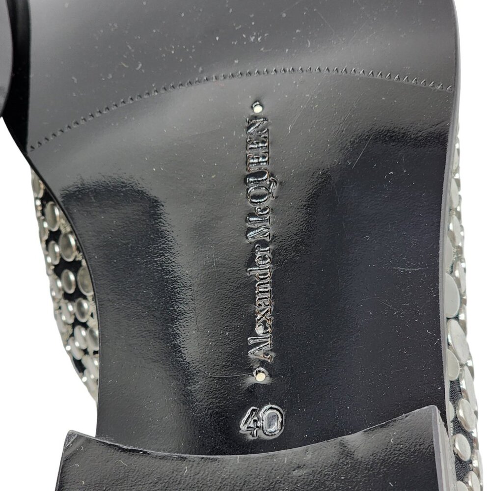 Alexander McQueen Silver Studded Loafers 40 (7US) - Picture 8 of 8